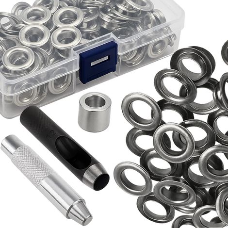 Juego de ojales para lona de 12 mm (100 unidades) Gardlov 25811