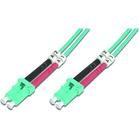 Câbles réseau et DAC DIGITUS FO patch cord duplex LC to LC MM OM3 50/125u 3 m Longueur : 3m classe : OM3
