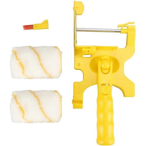 Ensemble professionnel de 5 rouleaux à peinture avec outil de finition et rouleaux de rechange pour la peinture des murs et des plafonds. (1/5)