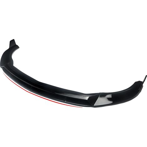 Spoiler delantero, compatible con Clase A W176, aerodinámica mejorada, negro brillante. (1/2)