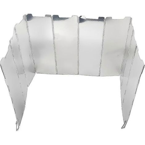 Opvouwbaar aluminium windscherm, 10 platen, windscherm voor campingfornuis, draagbaar windscherm voor fornuis, windscherm voor fornuis met opbergtas, voor campingfornuis Pi (1/4)