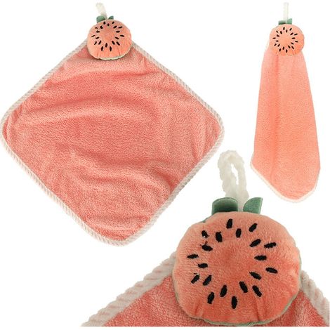 Asciugamano per bambini per la scuola dellinfanzia 30x30 cm rosa anguria