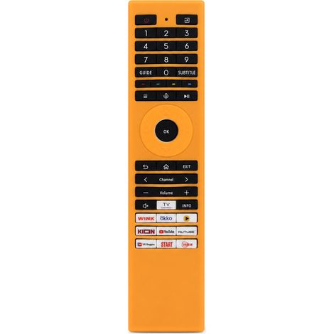 Housse en Silicone Orange pour Télécommande TV Compatible avec Toshiba Série CT ERF, Anti-poussière et Antichoc (1/5)
