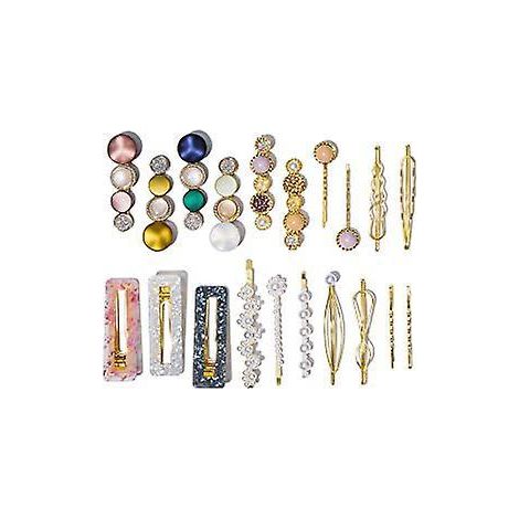 20 Pices Perle Pinces Cheveux Mode Style Coren Rsine Acrylique Pinces Cheveux Filles Pinces Cheveux Chapeaux Outils De Coiffure Accessoires De (1/5)
