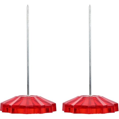2 Stück Notiz- und Beleghalter, Zählergabel, Schreibtisch-Rechnungspapieraufbewahrung-15.5X8X1CM-Red (1/5)