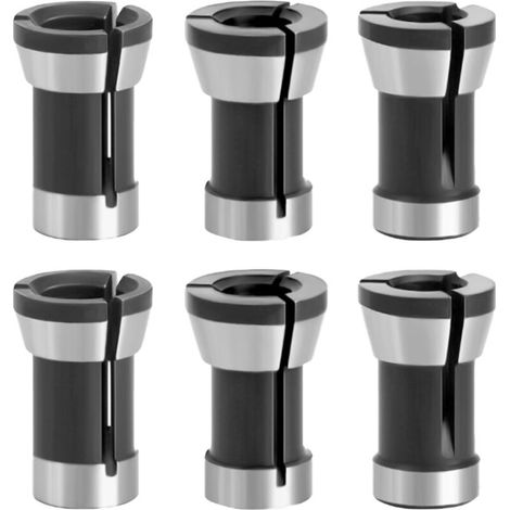Mehrzweck-Bohrzange für Geradfräsmaschinen und Schleifmaschinen – 6er-Set (6 mm, 6,35 mm, 8 mm), hohe Präzision und große Flexibilität