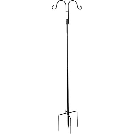 Crochet De Sol - Support En Fer Forgé Pour Lampe Solaire Extérieur - Décoration De Jardin Et Terrasse - 1 Pièce (1/5)