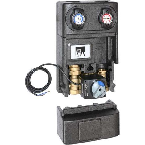 PAW HeatBloC K34 Pumpengruppe DN25 mit 3-Wege-Mischer ohne Pumpe für 1 1/2" AG x 180mm SM 36063M