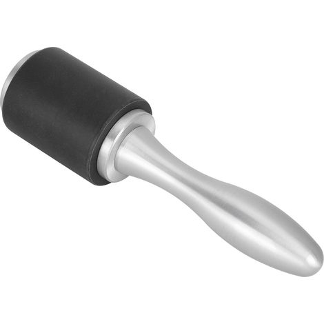 Marteau pour artisanat du cuir, outils de sculpture, gravure et poinçonnage artisanaux en nylon (manche en alliage d'aluminium, tête unique, noir) (1/5)