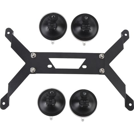 Kit de fixation rectangulaire pour toit de voiture avec antenne satellite, base plate, ventouse à forte adhérence, pour mini camping-car, fourgonnette ou bateau. (1/5)