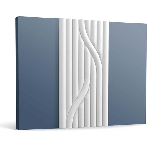 3d wall panel Orac Decor W213 HILL TRACE Wall paneling Acoustic panel Frieze Panel moulding Stucco moulding Decorative moulding contemporary design white 2 m