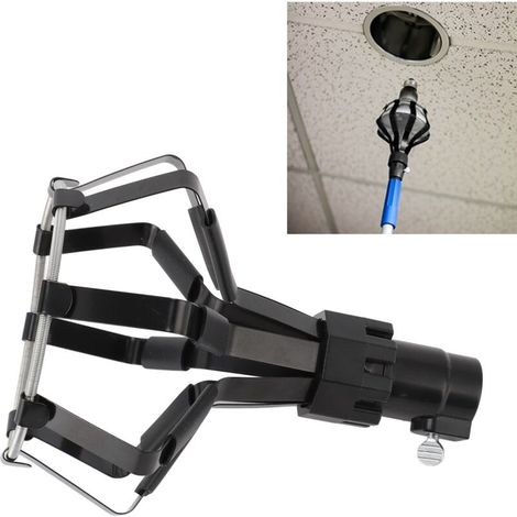 Changement de Lampe : Outil de Remplacement à Panier en Plastique Résistant pour LEDs et Lampes Encastrées sur Hauts Plafonds (1/5)