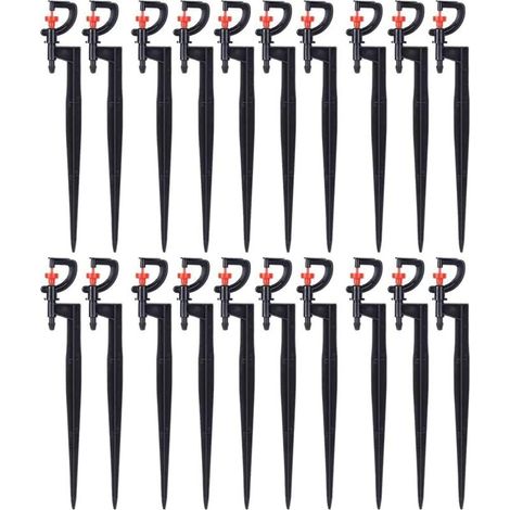 (40pcs)G Type 360 Degree Rotating Micro Sprinkler for Garden Greenhouse Lawn Irrigation with 4/7 Irrigation Hose(20cm) (1/5)