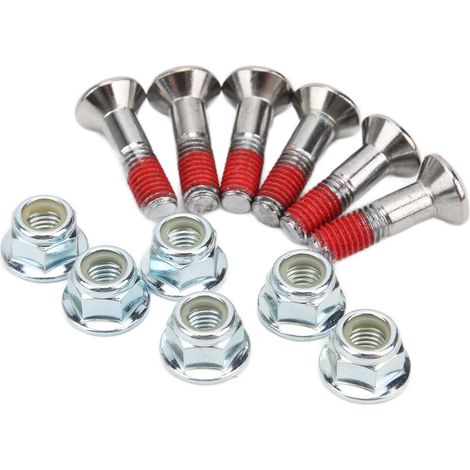 Kit de 6 boulons de pignon M8 en alliage d'aluminium nickelé, remplacement pour Yamaha YZ YZF, fixation robuste moto cross, visserie légère, pack de 6 pièces. (1/5)