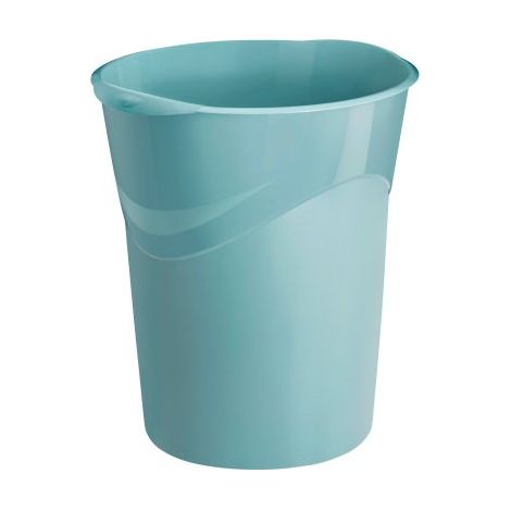 Corbeille à papier plastique Cep Riviera couleur 14L vert menthe