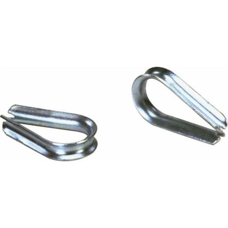 Cosse coeur pour câble Ø 8 ou Ø 9 - DIN 6899A (Lot de 10 )