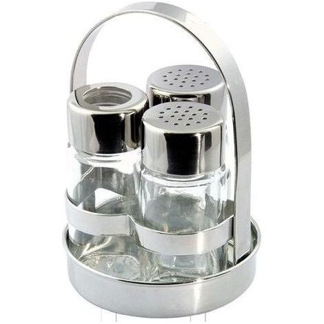 Ilsa Set Sale Pepe E Stuzzicadenti Easy 3 Pz Acciaio Inox Ø 8 Cm