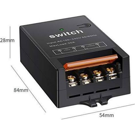 Commutateur RF sans fil - - - Portée 1500 m - 100-240V - 40A (1/4)