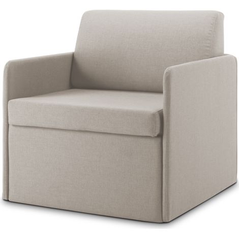 Dag Schlafsessel aus wasserfestem Stoff T13 78 cm creme