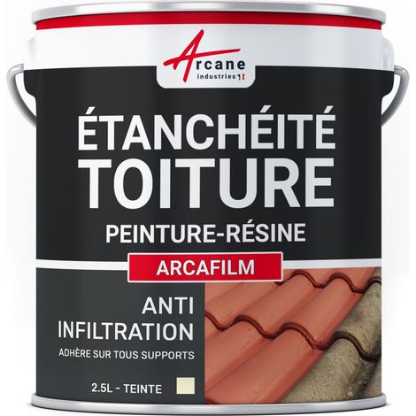 Etanchéité toiture : peinture arcafilm, résine etanchéité pour tuile : Arcane industries - 2.5 L Pierre De Taille - ARCANE INDUSTRIES
