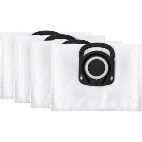 Pack of 4 Hygiene+ bags, compatible with Compact Power, Power XXL, Silence Force, and X-Trem Power ZR200520 canister vacuums, white (1/4)