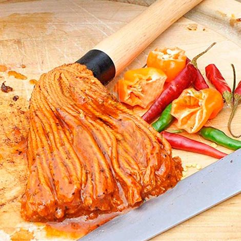 Brosse À Huile - Brosse À Barbecue En Coton Naturel - Manche En Bois - Pour Grill Et Cuisson Au Four - 1 Pièce (1/3)