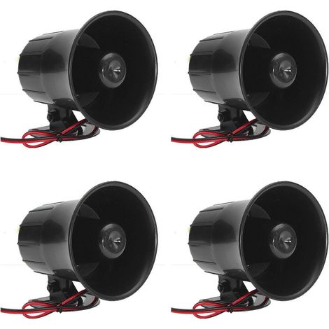 4 altavoces de sirena eléctrica de aire de 12 V y 20 W para coche, camión, autocaravana, furgoneta, PA, alarma de sonido potente (1/5)