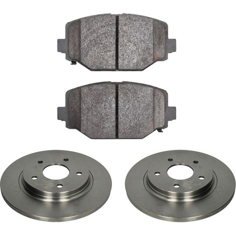KIT FRENI POSTERIORI compatibile con CHRYSLER GRAND VOYAGER V (RT) - DISCHI + PASTIGLIE OEM: FDB4778, FDB4196 / 17994 /SOSTITUZIONE DIRETTA/BASSA POLVERE/SILENZIOSO