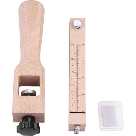 Bande de cuir Sangle Cutter réglable Cuir Outil de découpe en bois à la main DIY Craft outils Cutter avec 5 lames (1/5)