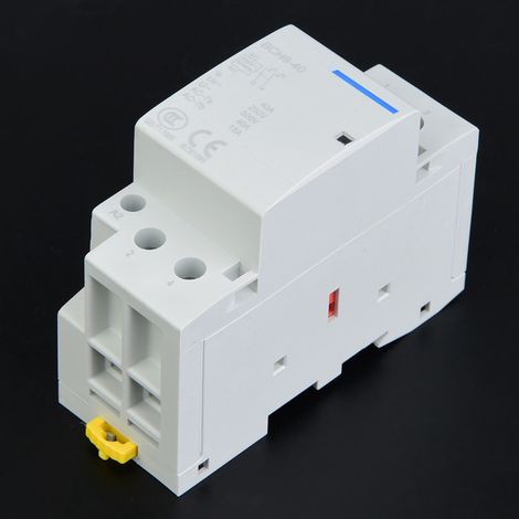 Contacteur Modulaire AC 2P 40A Faible Consommation Rail DIN 2NO 50/60Hz 230V (1/4)