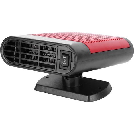 Riscaldatore portatile per auto da 12 V, per parabrezza, sbrinatore, disappannatore, nero e rosso. (1/5)