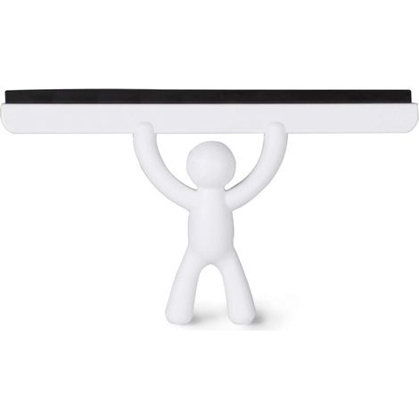 UMBRA Buddy Squeegee. Raclette de douche Buddy, coloris blanc, dimension 26.7x15.9x5.1cm (1/4)