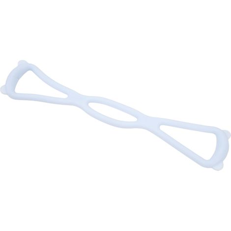 Bande de résistance élastique en forme de 8 pour le fitness, hypoallergénique, pour étirer les bras et les épaules et sculpter sa silhouette (bleu). (1/5)