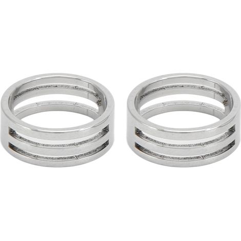 2 Pcs Hand Made Ring Inner 18mm Outer 21mm Stainless Steel Opening Ring Hand Made Ring DIY Jewelry (1/5)