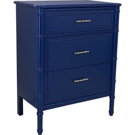 Sinfonier de madera azul 76x45.5x96h cm (1/5)