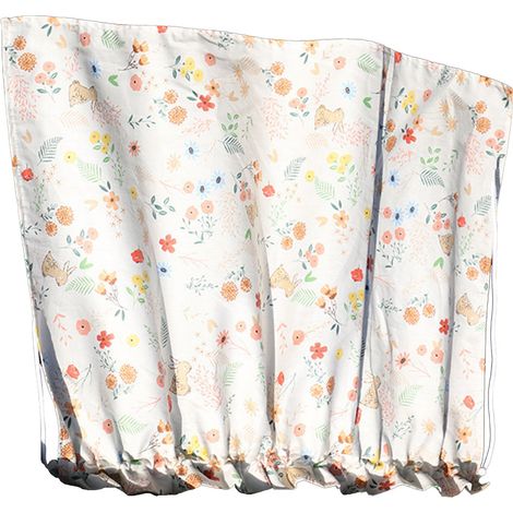 Store Pare-Soleil Voiture Ventouse Fleurs Motif Protection Solaire Isolation Rideau Latéral Fenêtre Anti-UV (1/5)
