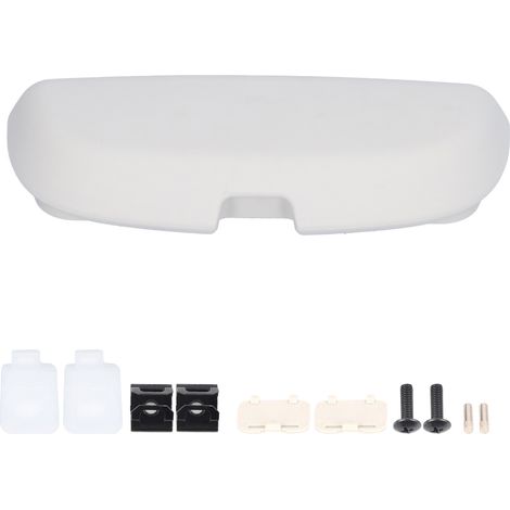 Ortviai Porte-lunettes pour voiture – Boîtier de rangement gris en ABS et mousse, 200 x 80 x 35 mm, montage sur poignée plafonnier – TIGUAN L (2017–2020) (1/5)
