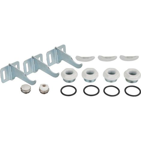 Fondital Anschluss-Stopfen-Set A82, G 1" x 1/2", RAL 9010