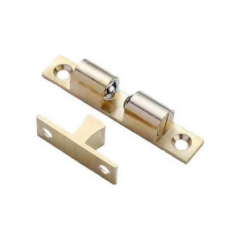 Loqueteau à Billes Cuivre Rouleau Loqueteau Fermeture Loqueteau à Double Bille avec vis pour Fermeture de Placard et Meuble (2 Pièces, 50mm) (1/5)