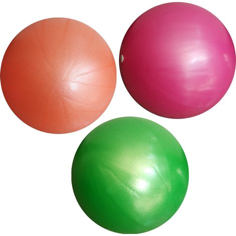 Lot de 3 mini-ballons Pilates, yoga, kiné, équilibre, exercices légers (1/4)