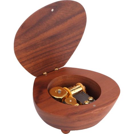 Boîte à musique en bois, décoration de table, cadeau d'anniversaire pour une petite amie ou une amoureuse (1/5)