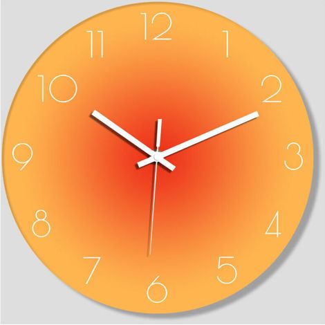 Horloge murale 30 cm Horloge murale silencieuse à quartz moderne avec chiffres arabes Horloges murales sans tic-tac Accessoires pour la maison Horloge murale décorative et horloge de table à double fo (1/4)
