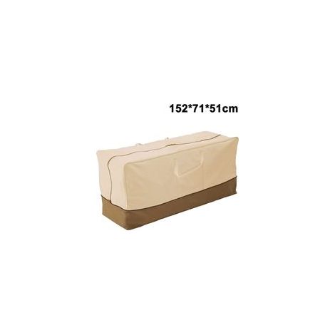 Sac de rangement pour coussins d'extérieur, housse de coussin de patio avec poignées et fermeture éclair, idéal pour ranger les coussins de Noël et autres meubles. Imperméable, 152 x 71 x 51 cm, color (1/5)