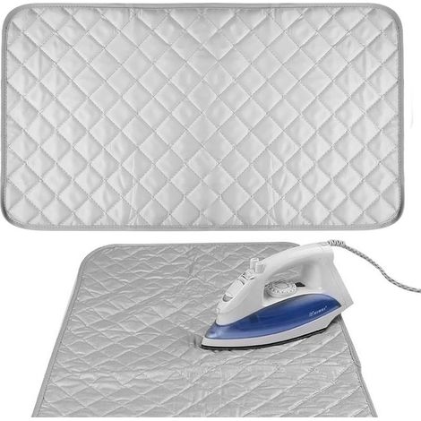 Planche à repasser portable de voyage, tapis de repassage pliable pour bureau et lit, 48 x 85 cm(1PCS) (1/4)