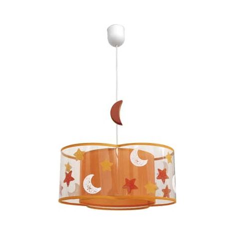 Lámpara Colgante Infantil Naranja. 1xE27. (Regulablex35cm). (1/2)