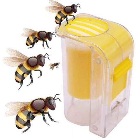 Königinnenmarkierungsflasche, Königinnenkäfig, Käfig, Einhand-Taucher, Imkerwerkzeug, gelbe Imkerausrüstung (1/5)
