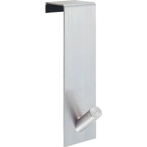 homeXpert MSV 281-Appendino con Ganci, in Acciaio Inox, Argento, 7 x 7 x 13 cm (1/2)