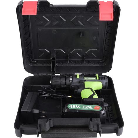 Cordless pistol drill, 21V, 3.0 Ah, Li-Ion, drill, rechargeable electric screwdriver, 2 Batteries (1/5)