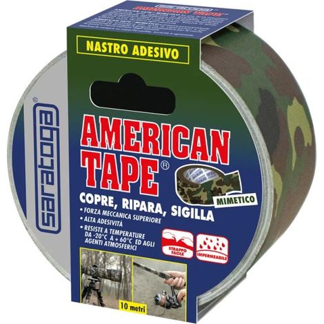NASTRO ADESIVO AMERICAN TAPE MIMETICO 50MM 10MT DI SARATOGA