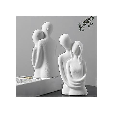 Romantische Liebespaar-Figur aus Kunstharz, nordisches Ornament